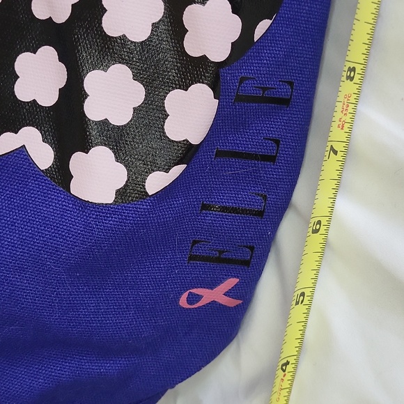 Elle Magazine Tote Bag Breast Cancer Awareness snap closure 2010s Collectable - Picture 13 of 13